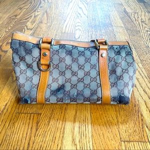 Vintage Gucci Abbey Monogram tote